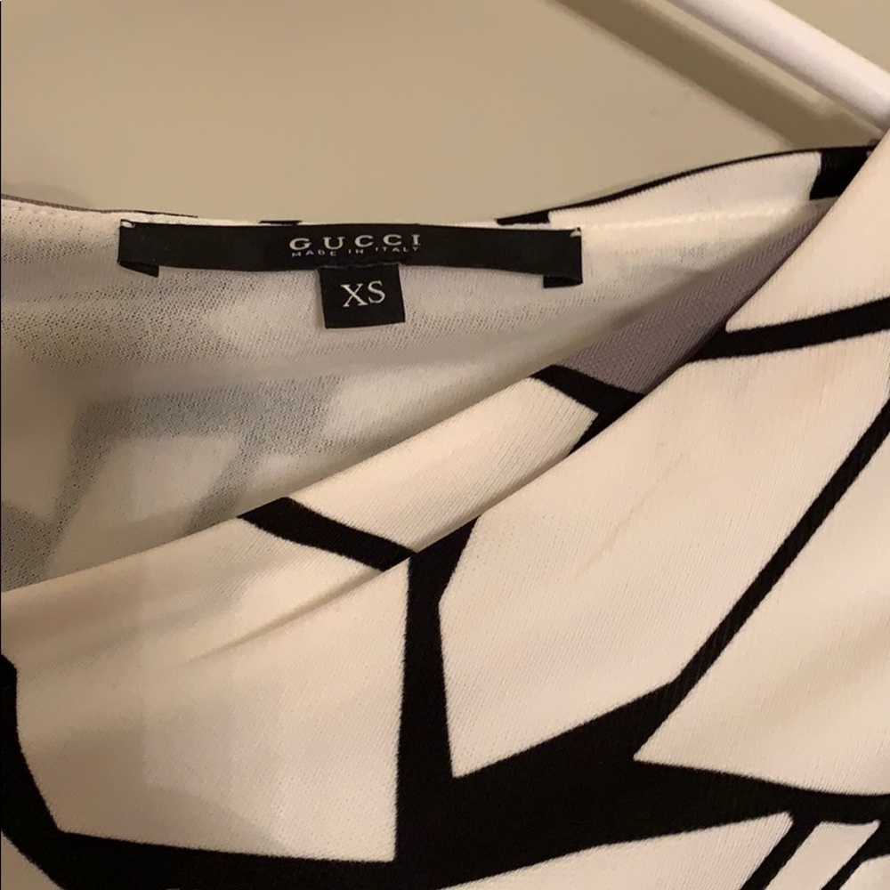 Authentic Gucci shoulder draped short dress, XS